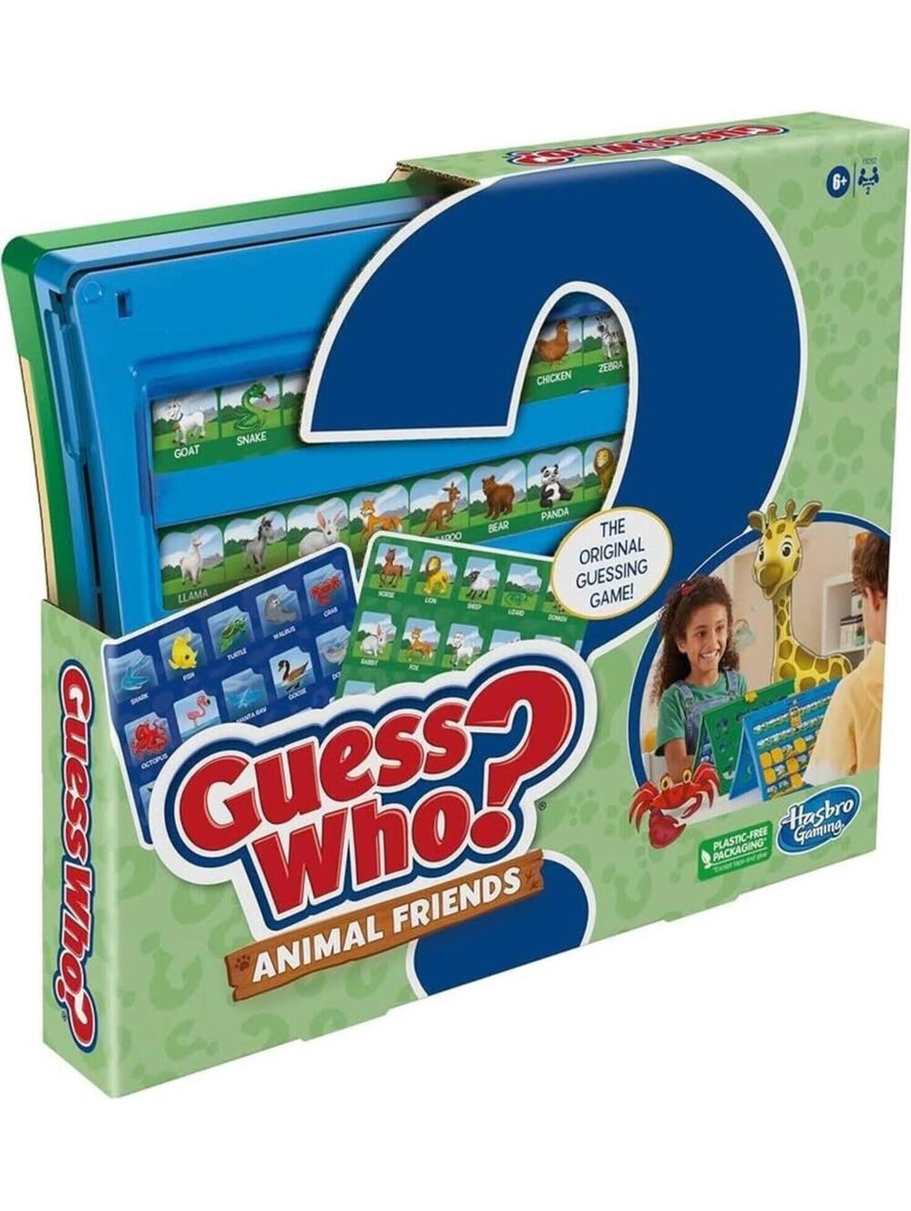 Guess Who Animal Friends Board Game Lot of 2 Hasbro Kids Guessing Game Complete